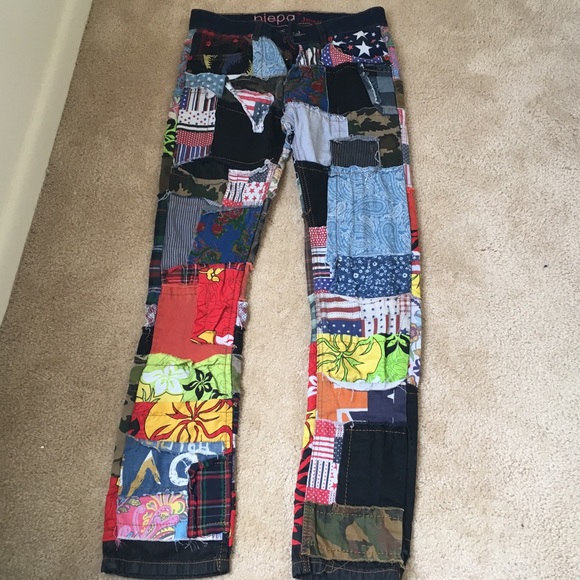 Crazy patchwork jeans !!! SOLD ON DEPOP - Picture 6 of 6